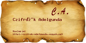 Czifrák Adelgunda névjegykártya